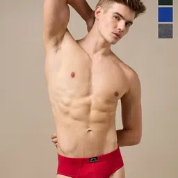 URBAN ADVENTURE Pack of 4 Anti Bacterial Basic Briefs 4UAM-001(DK GRY-GRN-RED-ROYAL)-picture-50