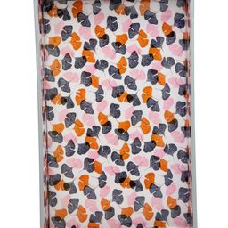 FABINALIV Set of 3 Floral Rectangular Wooden Serving Trays - Multicolor image 5