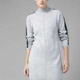 The Roadster Lifestyle Co. Solid Acrylic Jumper Dress-28