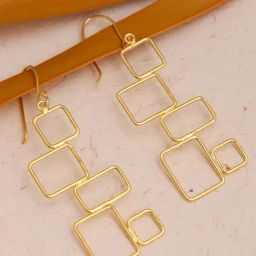 Johori Golden Dangler Earrings-48