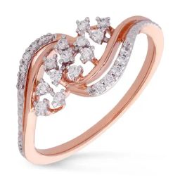 Malabar Gold and Diamonds 18k IGI Certified Diamond Rose Gold Ring for Women-image-88