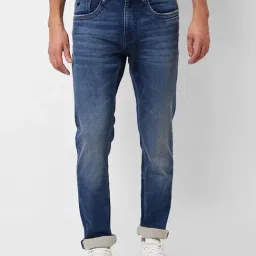 Spykar Blue Regular Fit Lightly Washed Jeans-picture-45