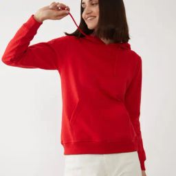 Zink London Red Straight Fit Sweatshirt-image-87