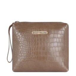 Bagsy Malone Brown Textured Pouch-23