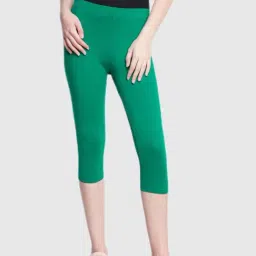 Dollar Missy Green Skinny Fit Capris-image-4