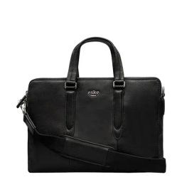 Eske Black Leather Large Messenger Bag-image-34