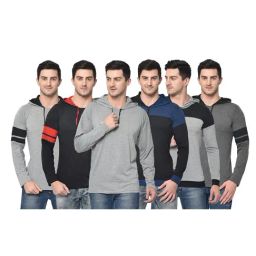 Vimal Jonney Multicolor Slim Fit T-Shirt (Pack of 6)-image-78