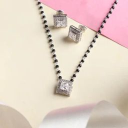 Clara Princess 92.5 Sterling Silver Mangalsutra Set-image-101