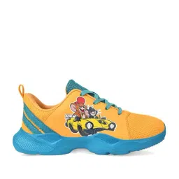 Campus Kids Mustard & Teal Blue Running Shoes-image-83