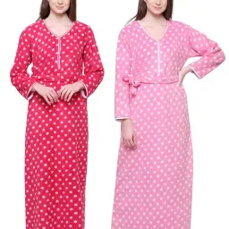 Secret Wish Multicolor Printed Nighty Pack of - 2-picture-39
