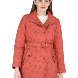 Monte Carlo Rust Embroidered Long Jacket-image-28