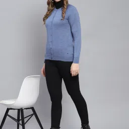 Monte Carlo Blue Regular Fit Sweaters image 4