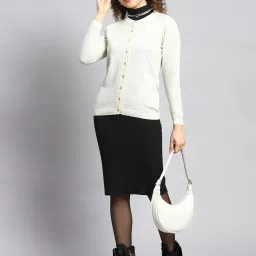 Monte Carlo Cream Regular Fit Sweaters image 4