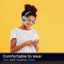 Zebronics Zeb-Duke Wireless Bluetooth Headphone with Microphone (Blue) image 4