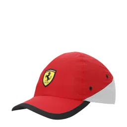 Puma Ferrari SPTWR Race Red & White Color Block Baseball Cap image 1