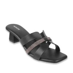 Mochi Women's Black Casual Sandals-image-48