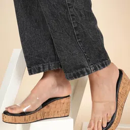 DressBerry Women Solid Platform Open Back Sandals-30