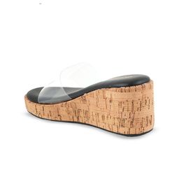 DressBerry Women Solid Platform Open Back Sandals image 2
