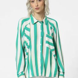 Only Green Striped Shirt-picture-40