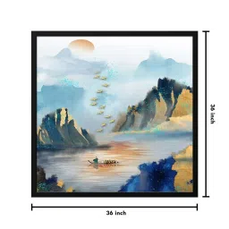 999Store Printed Multicolor Canvas Wall Art image 4