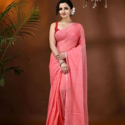 DESH BIDESH Women Solid Pure Cotton Saree-image-60
