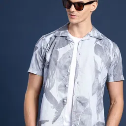 Mast & Harbour Men Slim Fit Floral Printed Casual Shirt-picture-26