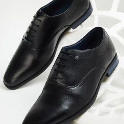 Code by Lifestyle Men's Black Oxford Shoes-picture-22