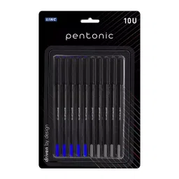 Pentonic0.7 mm Blue & Black Ink Ball Pen for Student & Professional (Pack of 10 Pcs)-30