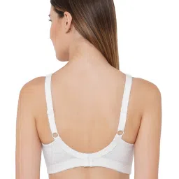 SOIE Women's Non Padded Non Wired Full Coverage Stretch Cotton Minimizer Bra image 2