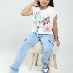 Monte Carlo Girls White Printed Regular Fit T-Shirt-picture-2