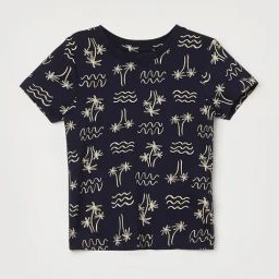 Juniors By Lifestyle Boys Navy Cotton Printed T-shirt-image-91