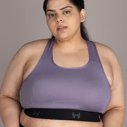 skyria Plus Size Full Coverage Removable Padding Workout Bra - 360 Degree Support-2