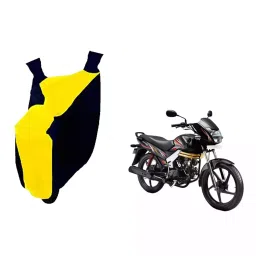 Auto Pearl Waterproof Two Wheeler Cover For Mahindra Centuro NXT (Yellow & Blue)-image-23