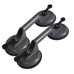 GENERIC Heavy Duty Glass Suction Cups Aluminum Vacuum Plate Handle Lifter for Glass, Tiles, Floor Gaps Black (Pack of 2)-picture-42