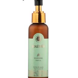 SoulTree Nourishing Hair Oil with Methika, Bhringraj & Virgin Coconut - 120 ml | Ayurvedic Hair Oil-1