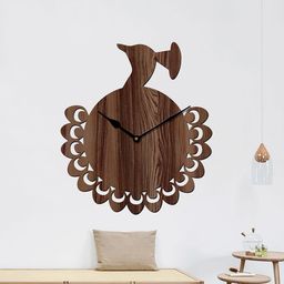 Freny Exim Brown Analogue Wood Wall Clock-image-75