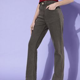 Kook N Keech Women Faded Grey Straight Fit Stretchable Vacay Chill-Graphic High Jeans-image-57