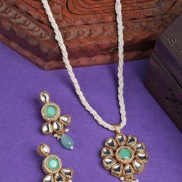 Anouk Gold-Plated Kundan Studded Jewellery Set-27