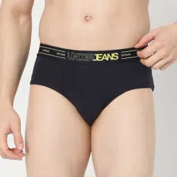 UnderJeans by Spykar Navy Regular Fit Briefs-image-49