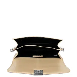 Kazo Beige Solid Small Sling Handbag image 3