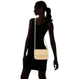 Kazo Beige Solid Small Sling Handbag image 2