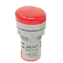 JIGO Normal Series 22.5 mm LED Indicator Lamp in Red Color and 220 V AC Voltage, JG-AD22-R (Pack of 10)-picture-28