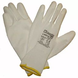Liscombe White Polyamide Work Gloves Size 8 Polyurethane Coating, LN610-08-image-46