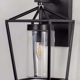 Whispering Homes Outdoor Porch Dome Light - Black-image-73