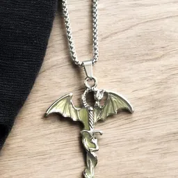 Nitant Glowing Dragon Sword Pendant & Chain-picture-1