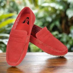V8 By Ruosh Men's Seti Red Casual Loafers-image-55