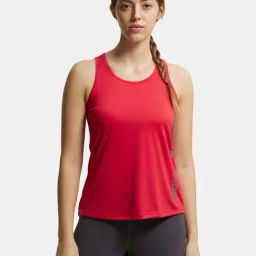 Jockey Dark Pink Textured Tank Top-image-29