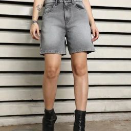 High Star Grey Cotton Regular Fit Shorts-picture-45