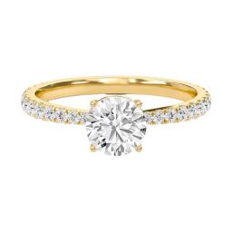 SHINE ETERNAL Lab Grown Diamond 14k (585) Yellow Gold Ring for Women-picture-14