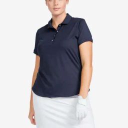 Inesis by Decathlon Navy Blue Plain Golf Polo Shirt-picture-1